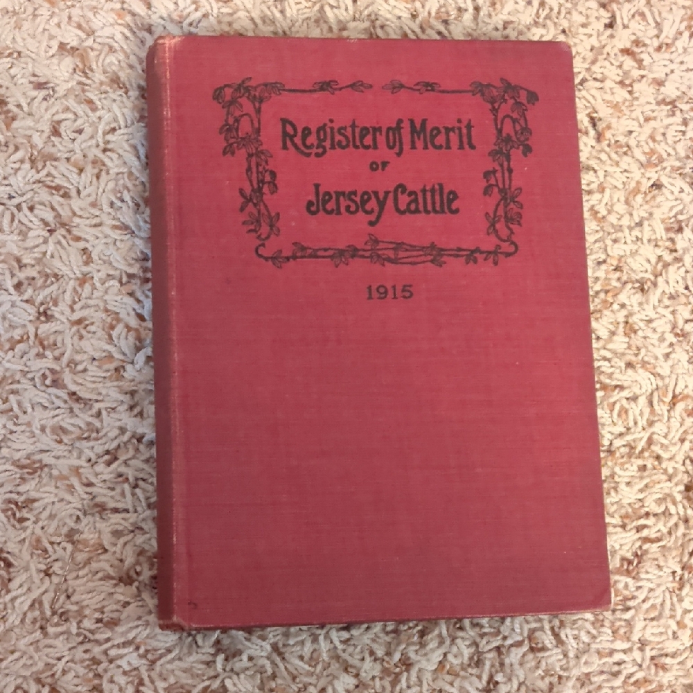 Register of Merit of Jersey Cattle 1915 And 1916